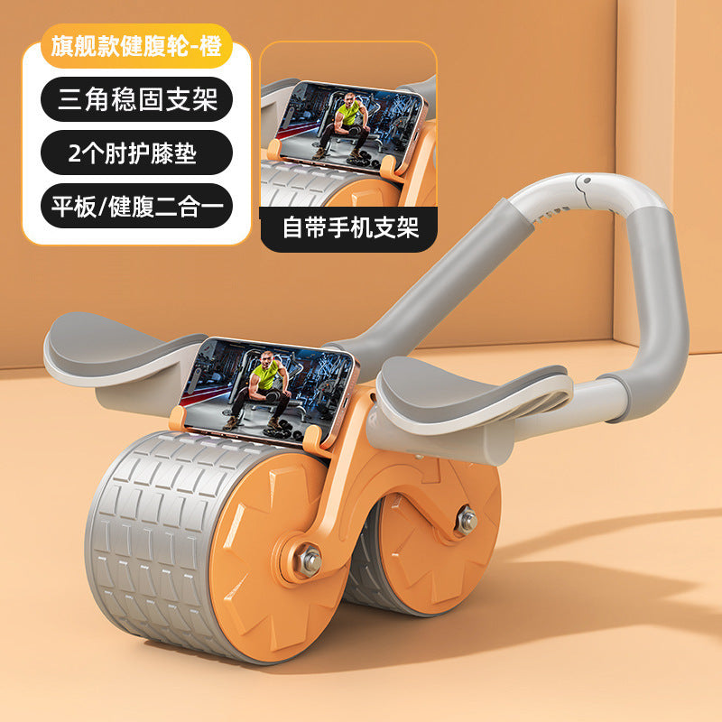 Elbow Support Ab Wheel with Automatic Rebound Fitness